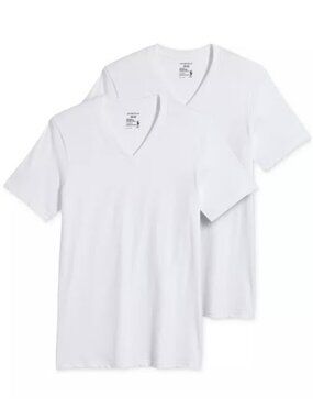 Jockey Classic Big Man 2pk V-Neck T-Shirts 100% Cotton